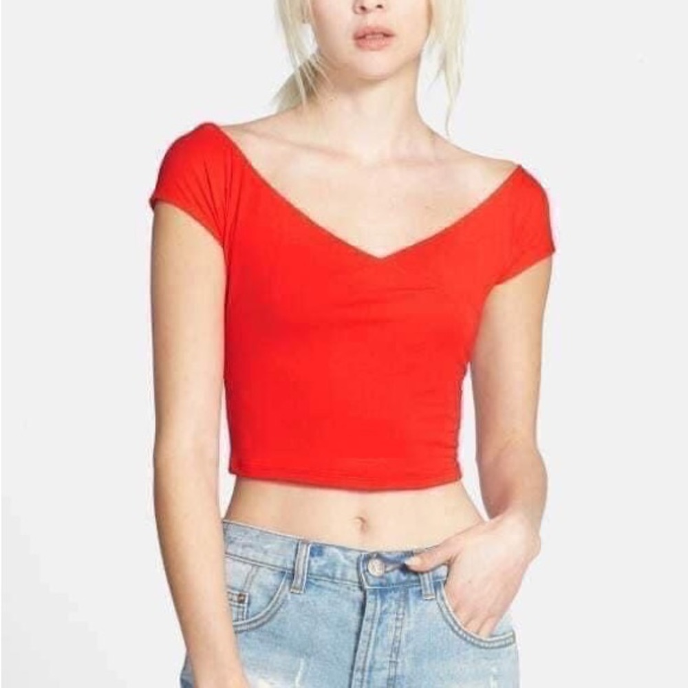NWT Tildon off the shoulder crop top—Size Extra Large